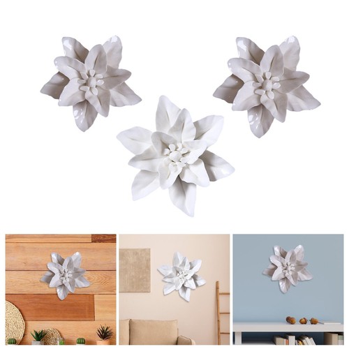 Ceramic flower wall decor - wall, 3d