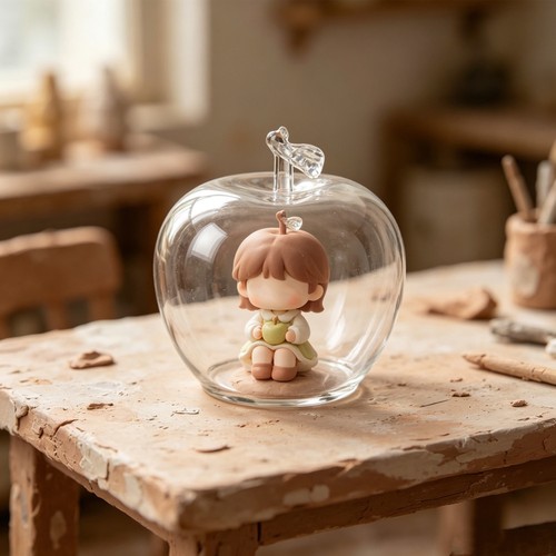 Transparent glass dome cloche - transparent,