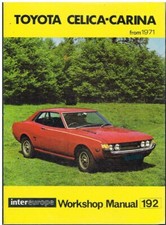 TOYOTA CELICA Mk1 1.6 1.9 COUPE & CARINA 1.6 SALOON 1971- WORKSHOP MANUAL *VGC*