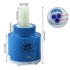 Ceramic Disc Cartridge Basin Water Mixer Tap Faucet Replacement Valve 35mm 40mm