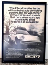Framed original Classic Car Ad
