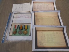 WW1 MEDAL TRIO TO 8277 GNR F H SILLETT RFA ENTITLED SILVER WOUND BADGE