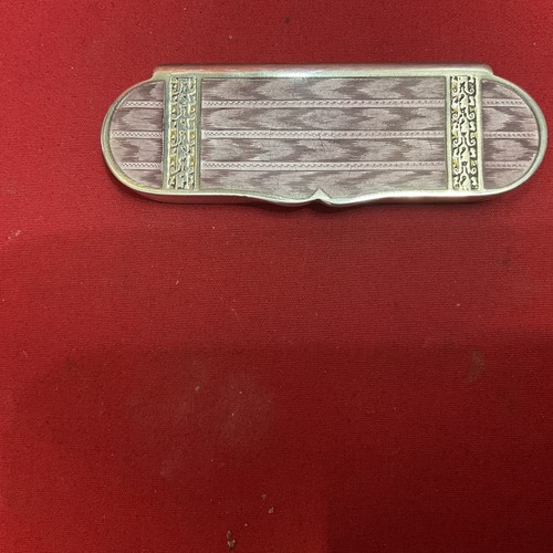 Antique enamel silver box in - &,