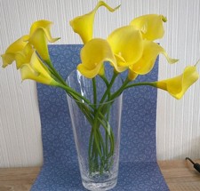 Handmade Glass Vase, Crackle