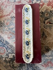 Porcelain Door finger plate floral style by JM Limoges France
