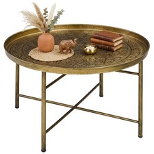 HOMCOM 24" Round Coffee Table