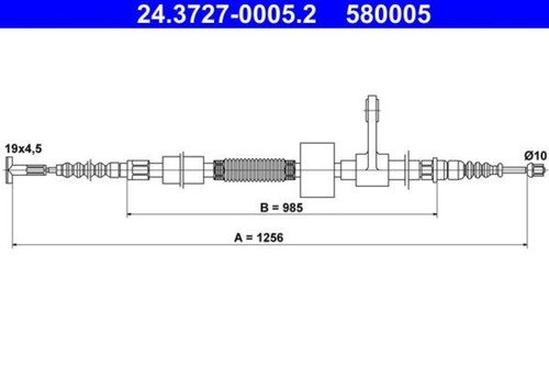 Parking brake cable ate - parking,