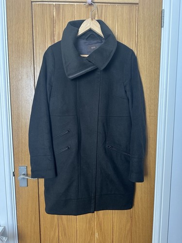 Reiss wool cashmere dark brown - cashmere,