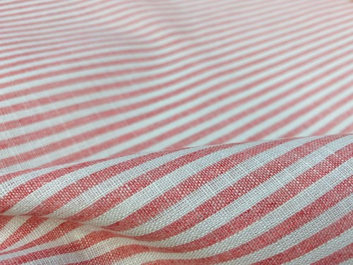 Candy stripe linen fabric - candy,