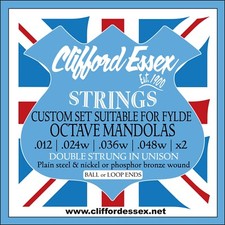 OCTAVE MANDOLA CUSTOM STRING SET. SUITABLE FOR FYLDE OCTAVE MANDOLAS.