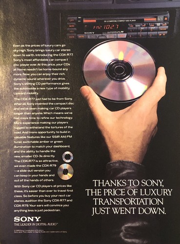 1989 sony cdx r77 car - cdx-r77,