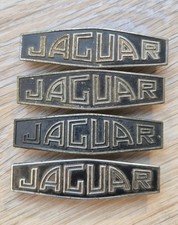 4x Original Jaguar Wheel  Hub Cap Badges for Mk1 Mk2 Mk7 XK120 XK140 etc