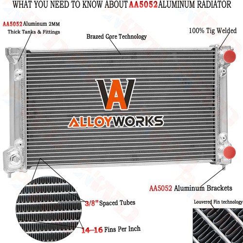 Row aluminum radiator for - row,