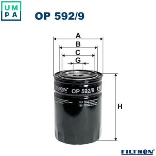 Oil filter 592 - filter, op