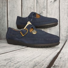 Flexi Country Womens Navy Flat Comfort Shoes Size UK 5