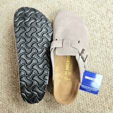 Birkenstock Boston Suede Clog - Taupe Sand - UK 6.5 / EU 40 / US 8.5 (Women's)