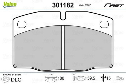 Valeo disc brake - brake, set