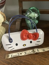 Hello kitty Sanrio Hard Shell Glasses Case With handles retro 