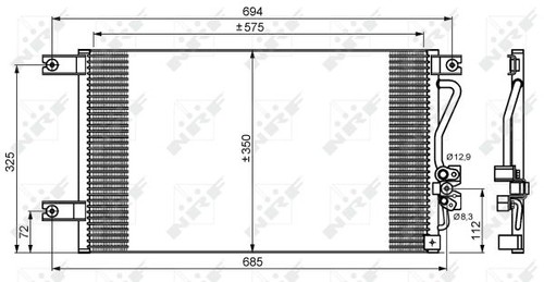 Fits nrf 35756 condenser - 35756,