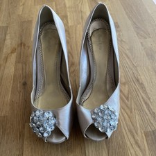 Phase Eight Pleated Flower peep shoes Lime size UK 7