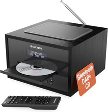 Bluetooth DAB+ Radio & CD Player with Remote, Dual Alarm & USB - OAKCASTLE DA...
