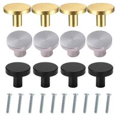10Pcs Solid Door Knobs Cabinet Handles Cupboard Drawer Furniture Kitchen DIY UK