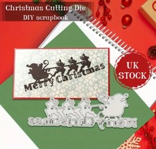 Santa Sled Reindeer Card Craft