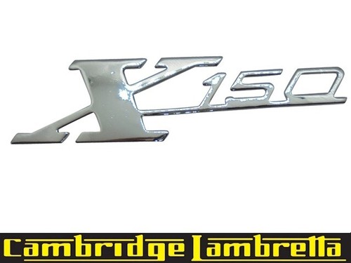 X150 legshield badge chrome - x150,
