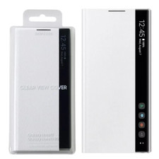Original Samsung Clear View Cover Case for Samsung Galaxy Note10 Note10 5G White
