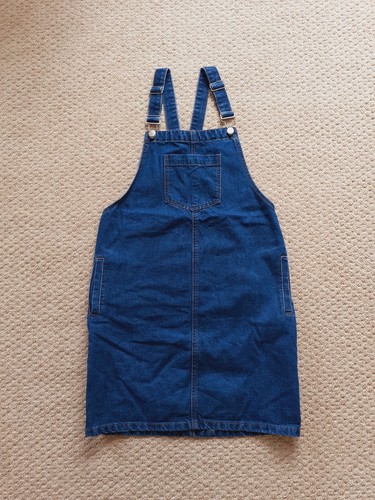 Denim pinafore dress size - denim,