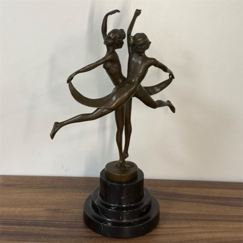 Bronze ballerina statue - bronze, female