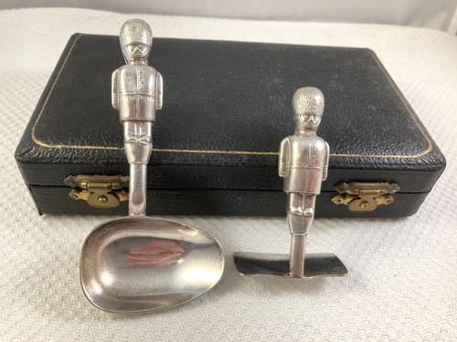 Antique epns christening set - epns,