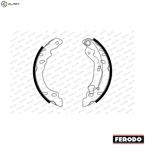 Brake shoe set fsb688 for - shoe, fiat