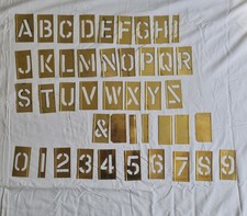 Brass Interlocking Stencil Set