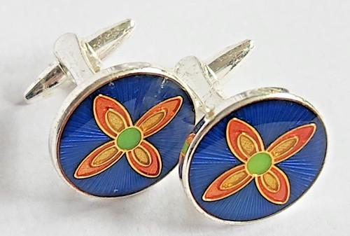 Cufflinks steel platinum - cufflinks,