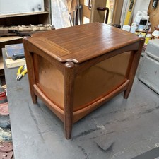 Vintage Mid Century Copper Wood Coal Box Ice Bucket Chest Storage