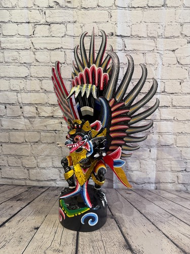 70cm black balinese carved - 70cm,