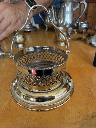 Antique silver plated wine - silver,