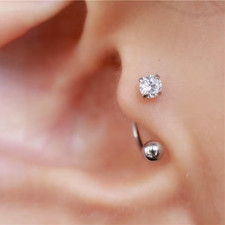 Surgical Steel Single Gem