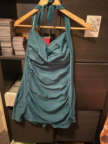 Vintage teal swim suit - (1940s),