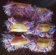 6 BALLS  SIRDAR  FRENZY  PINK  WITH  RIBBONS  FASHION  HAND  KNITTING  YARN