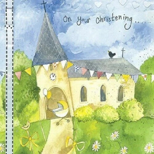 Christening card alex clark - alex,