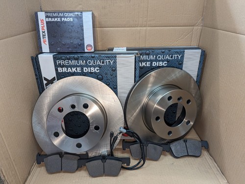 Front brake discs pads - discs, +