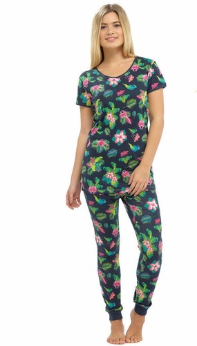 Ladies cotton jersey pyjama - cotton,