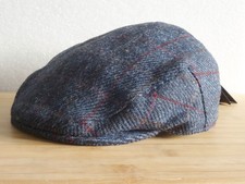 Flat Cap Harris Tweed Blue