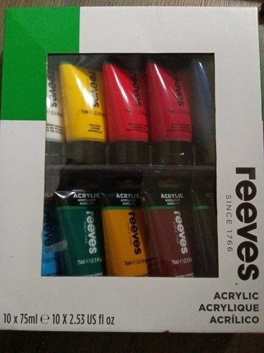 Reeves acrylic paint set 75ml - paint,