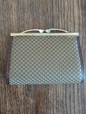 Vintage Brown Tooled Leather Coin Purse Nice Condition