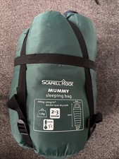 Scafell Rock Mummy Sleeping Bag Navy 230x80x55cm 2-3 Season -5C 1.7kg Brynloft