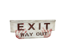 Halloween EXIT WAY OUT SIGN