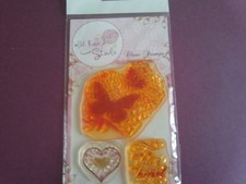 WILD ROSE STUDIOS CLEAR STAMP SET - VINTAGE HEART